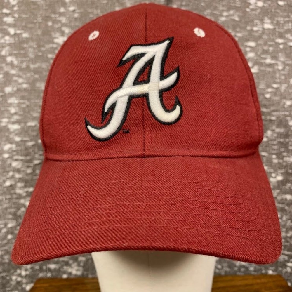 Vintage Zephyr Alabama Crimson Tide Fitted Hat 7 3/8 Baseball Cap Red Bama NCAA